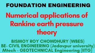 52Numerical application of Rankine earth pressure theory ■ soil mechanics and foundation in bengali [upl. by Sasnett]