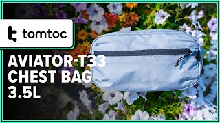 tomtoc AviatorT33 Chest Bag 35L Review 2 Weeks of Use [upl. by Federico]