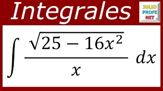 INTEGRACIÓN POR SUSTITUCIÓN TRIGONOMÉTRICA  Ejercicio 3 [upl. by Eniamej74]