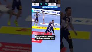 Unbelievable winning shot in handball 💫🥅 bestofhandball handball trending handballhighlights [upl. by Alleuqcaj]