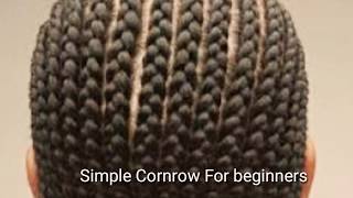 How To Cornrow For Beginners  Clear Easy Steps [upl. by Rosenkranz]