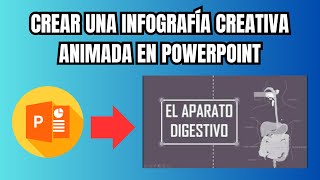 Cómo hacer una infografía creativa animada en PowerPoint EFECTO DESENCADENAR [upl. by Ennis]