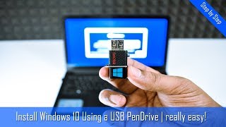 How to Install Windows 10 From USB Flash Drive Complete Tutorial [upl. by Zilvia]