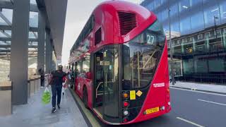 London Bus Ride  TfL Route 205 Paddington to Bow Church  West to East via Central London [upl. by Lehcim918]