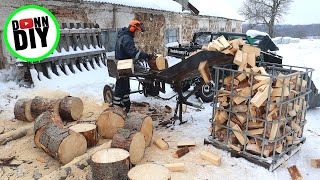 Hauling Cutting amp Splitting Firewood amp Log Splitter MOD [upl. by Fax62]