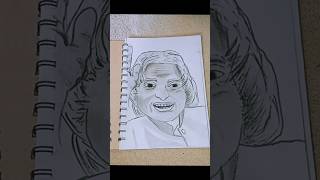 Dr APJ ABDUL KALAM sketch  RudraArts  tune [upl. by Ayamat]