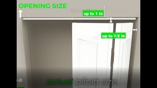 How to Size a Rough Opening Bifold Door [upl. by Endo]