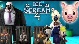 ICE SCREAM 4 🥶 GAME HORROR FACTORY SCARY GAMEviralvideo [upl. by Onfroi998]