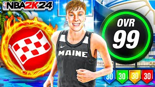 COOPER FLAGG BUILD is UNSTOPPABLE at the PARK in NBA2K24 [upl. by Hayikat]