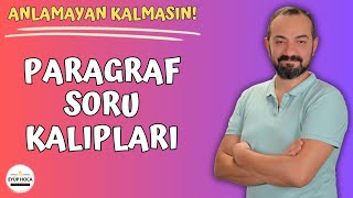 PARAGRAF SORU KALIPLARI ÇÖZÜM TEKNİKLERİ [upl. by Austen450]