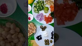 Greek salad food chickpeasrecipe viralshort viralshorts trendingshorts viralvideos [upl. by Esil]