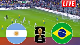 Brazil vs Argentina live Score  2026 Fifa World Cup Qualified Conmebol  Aargentina vs brazil [upl. by Huntingdon868]