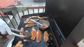 Fresh Walleye on the Blackstone Griddle [upl. by Teirtza172]