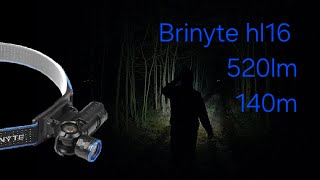 Brinyte hl16 520lm 140m fejlámpa és EDC zseblámpa egyben [upl. by Eicaj]