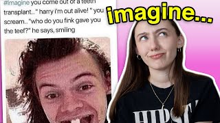 reacting to cringey 1D imagines [upl. by Mannos]