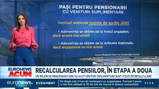 Recalculare pensii 2024 Care sunt pașii pentru pensionarii cu venituri suplimentare [upl. by Charla]