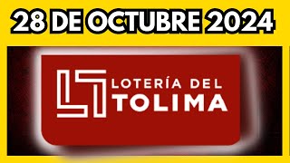 Resultado LOTERIA DEL TOLIMA del lunes 28 de octubre de 2024 💫✅💰 ULTIMO SORTEO [upl. by Leunamesoj]