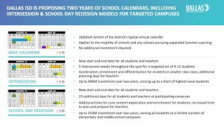 Dallas ISD is exploring two calendar models to help students get back on track with their education [upl. by Rocker]