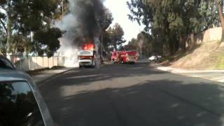 Paradise Hills San Diego CA RV Fire of 04232014 [upl. by Troc]