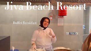 4K 2023 Fethiye Turkey  Jiva Beach Resort Buffet Breakfast [upl. by Nat]