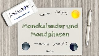 Mondkalender und Mondphasen [upl. by Nahtnahoj]