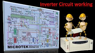 Microtek Inverter Circuit working theory and trouble shoot [upl. by Nonnag]