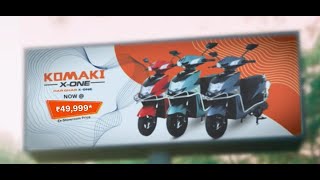 Komaki XOne Electric Scooter The Best Electric Ride Under ₹49999 HarGharKomaki komaki [upl. by Cliffes]