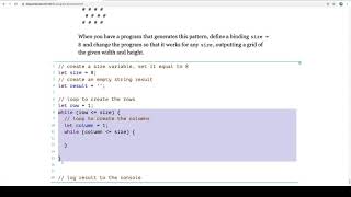 Eloquent JavaScript ReadAlong  Program Structure  Exercises  Chessboard [upl. by Adrienne]