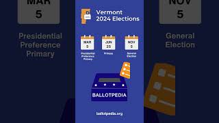 Vermont 2024 Election Dates [upl. by Airrat]