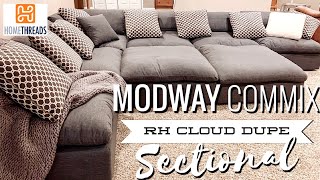 We got a RH Cloud Couch Dupe  Modway Commix Down Sectional Review  The Home Life 🏠 [upl. by Caesar]