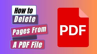 How to Delete Pages From A PDF File – Quick amp Easy Step [upl. by Dao]