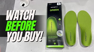 Close up look at Superfeet AllPurpose Support High Arch Insoles Green [upl. by Ricoriki]