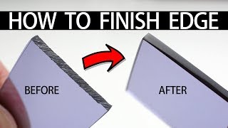 HOW TO CUT  FINISH PERSPEX ACRYLIC EGDE w HAND TOOLS [upl. by Ennaitsirk549]