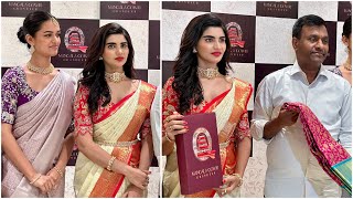 Actress Varsha amp Praganya Ayyagari At Mangala Gowri Grandeur Presents Akshaya Tritiya Offers [upl. by Seem]