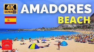 Gran Canaria Amadores Beach 4K  April 19 2022 Gloria Palace Royal Hotel to Amadores Beach Club [upl. by Azmuh]