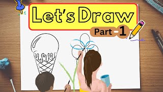 DoodlingDrawing Tutorial  Part 1hamikopila hkkids fun drawing doodling kidslearning kids [upl. by Ladew]