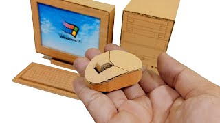 How To Make Mouse With Cardboard  Cardboard Mouse Computer Smallest In The World Part 4 [upl. by Ruthie]