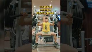 Inclined chest press Clavicular head build youtube shorts trending motivation gonaturalfit [upl. by Mccully]