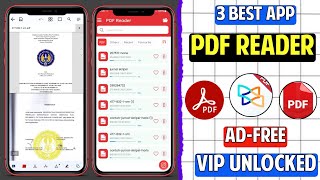 3 Best Free PDF Reader Apps For Android  Ebook Reader Android [upl. by Tiphany]