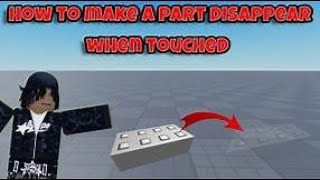 HOW TO MAKE A PART FALL WHEN TOUCHED IN ROBLOX STUDIO [upl. by Aytida96]