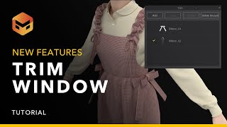 Marvelous Designer 20241 Trim Window [upl. by Eelanna940]