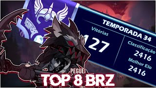 Peguei top 8 BRZ na RANKED 1v1 180hz no Brawlhalla [upl. by Ennovyhs]