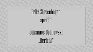 Johannes Bobrowski „Berichtquot [upl. by Robbins]