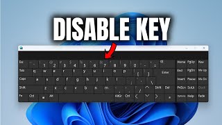 How to Disable Any Key on Keyboard on Windows 11 and 10 [upl. by Amiaj654]