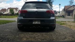 Golf MK7 18TSI resonator deleted  catless downpipe [upl. by Neelhsa]