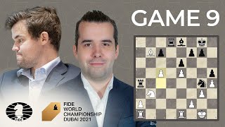 FIDE World Chess Championship Game 9  Carlsen vs Nepo [upl. by Enimaj]