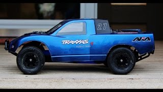 Traxxas Slash LCG Takes On Indoor Clay Track [upl. by Elorac]