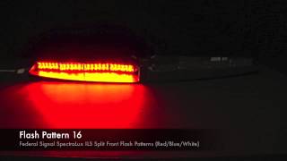 SpectraLux ILS Split Front Flash Patterns [upl. by Aratahs]