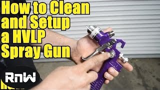 Harbor Freight HVLP Spray Gun Review  Also Cleaning and Setup Instructions [upl. by Dun]