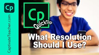 Adobe Captivate  What Resolution Should I Use [upl. by Heathcote889]